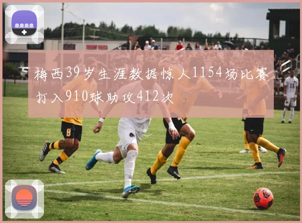 梅西39岁生涯数据惊人1154场比赛打入910球助攻412次